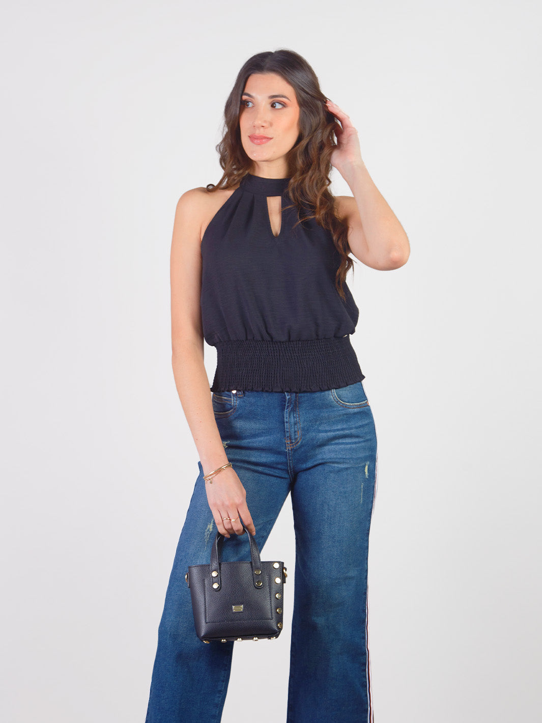 ORBETTA - HALTER BLOUSE