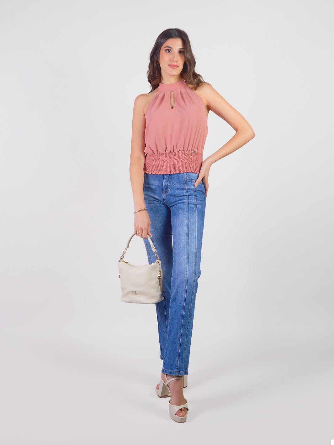 ORBETTA - HALTER BLOUSE