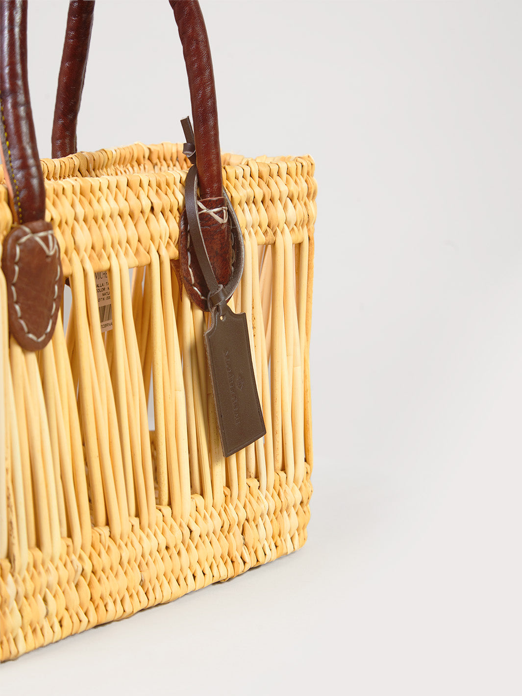 SELMA - HANDMADE BAG WITH LEATHER HANDLES