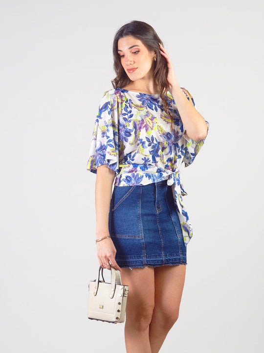 KALINA - SHORT DENIM SKIRT