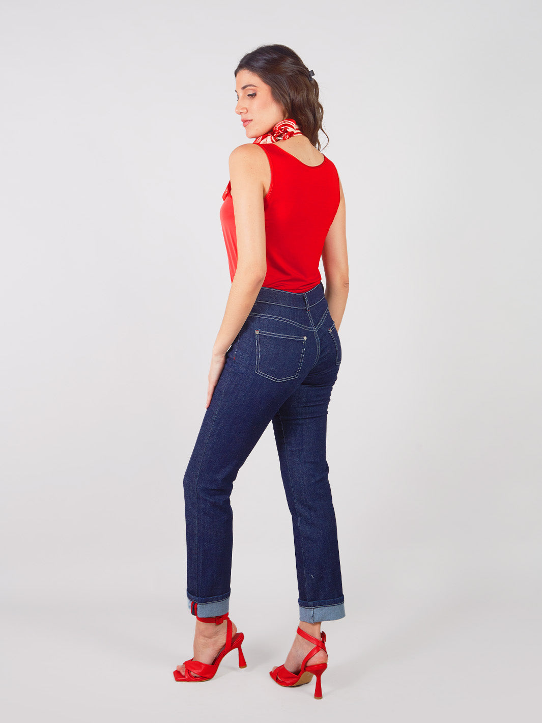 Pantalón Denim Coral