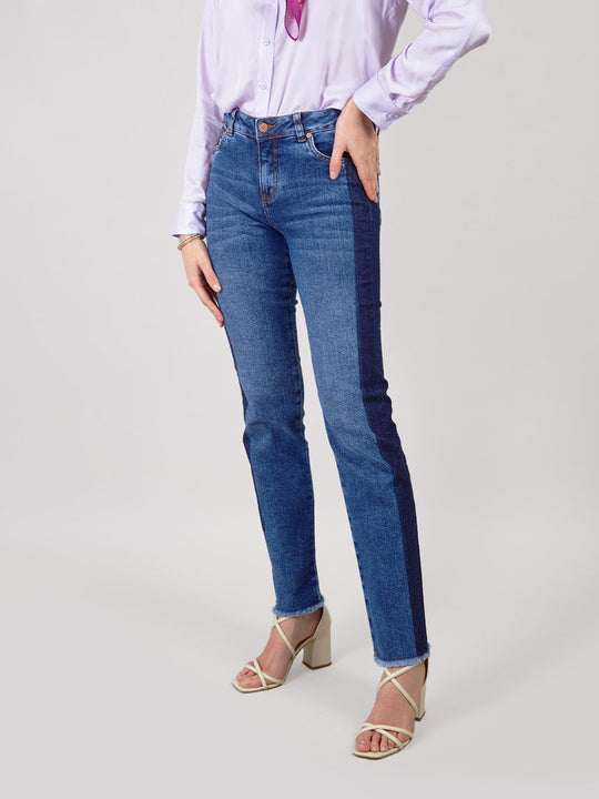 VERA - PANTALÓN DENIM CORTE RECTO