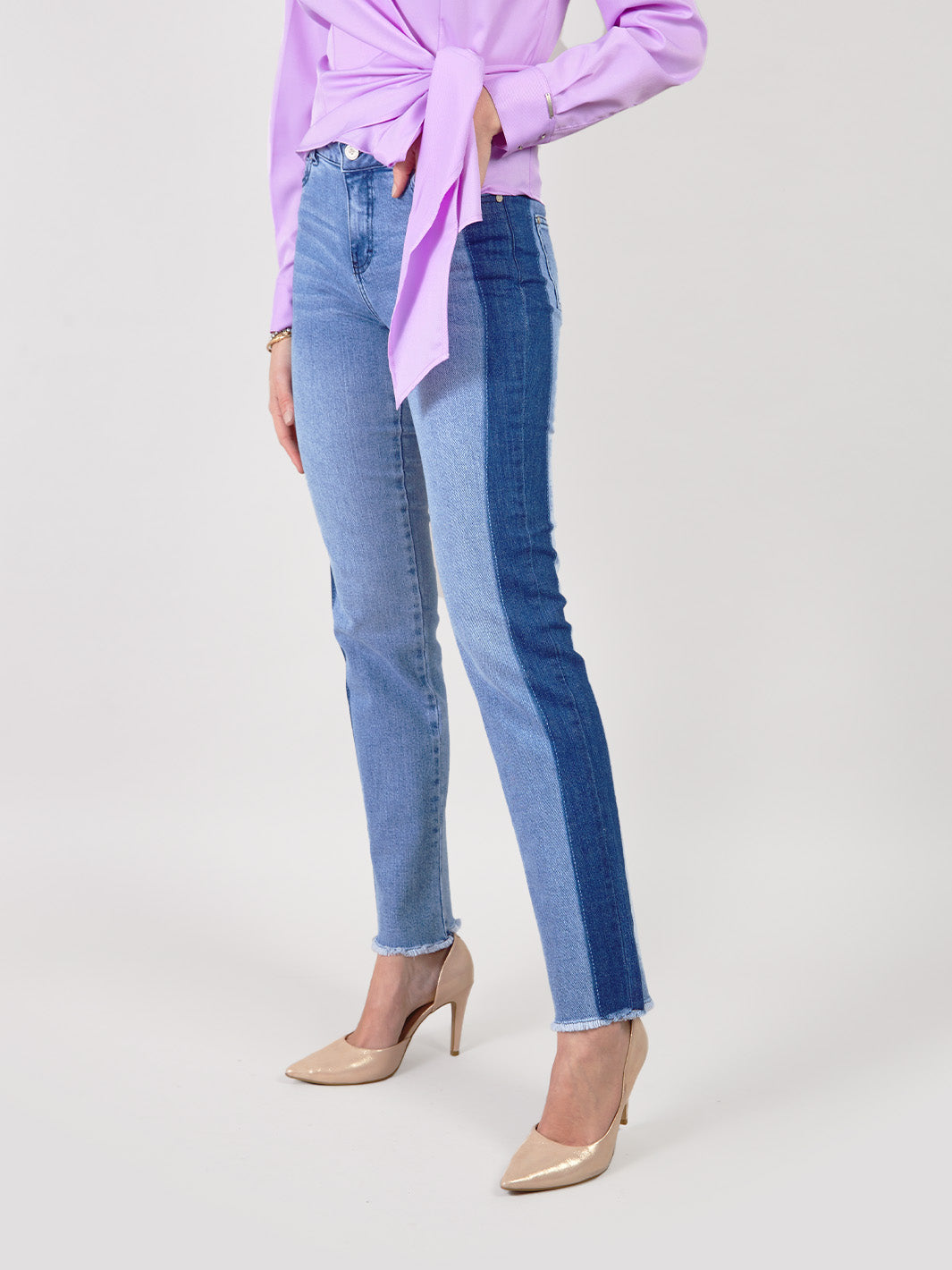 VERA - PANTALÓN DENIM CORTE RECTO