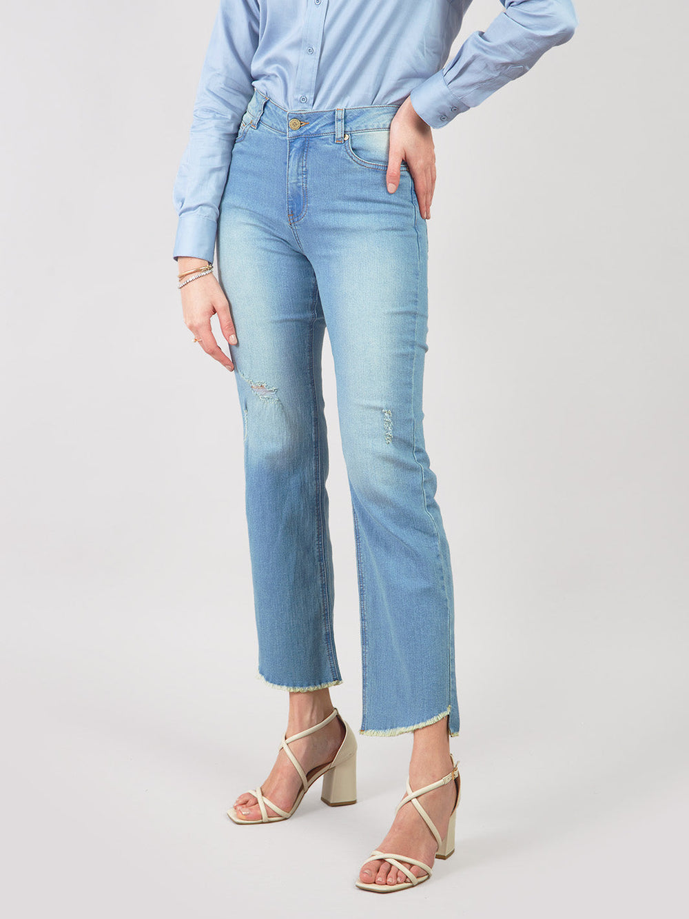 ROSSIN - STRAIGHT FIT DENIM PANTS