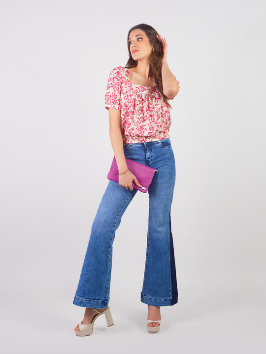 LÍA - STRAIGHT FIT DENIM PANTS