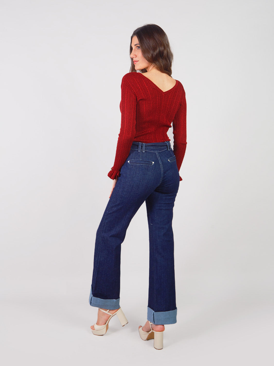 DALIA - PANTALÓN DENIM PALAZZO