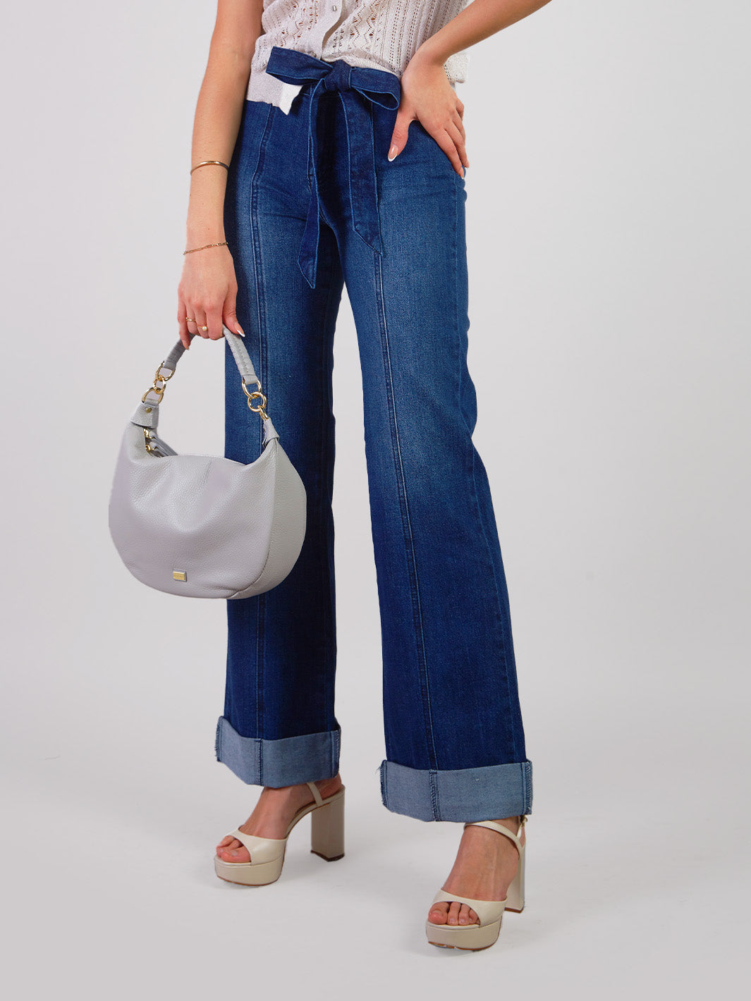 DALIA - PANTALÓN DENIM PALAZZO