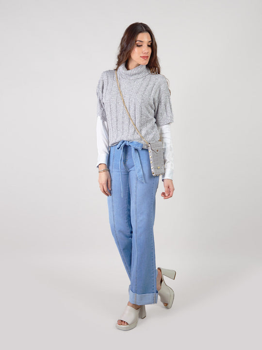 DALIA - PANTALÓN DENIM PALAZZO