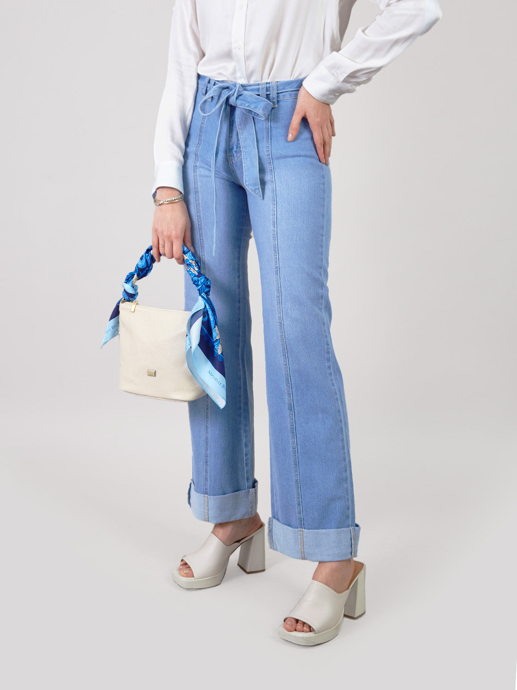 DALIA - PANTALÓN DENIM PALAZZO