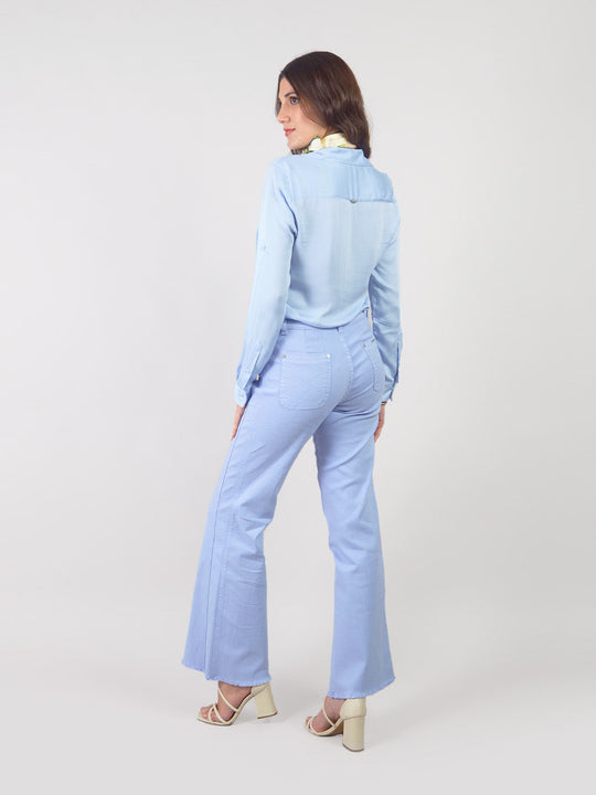 ERIKA - PALAZZO DENIM PANTS