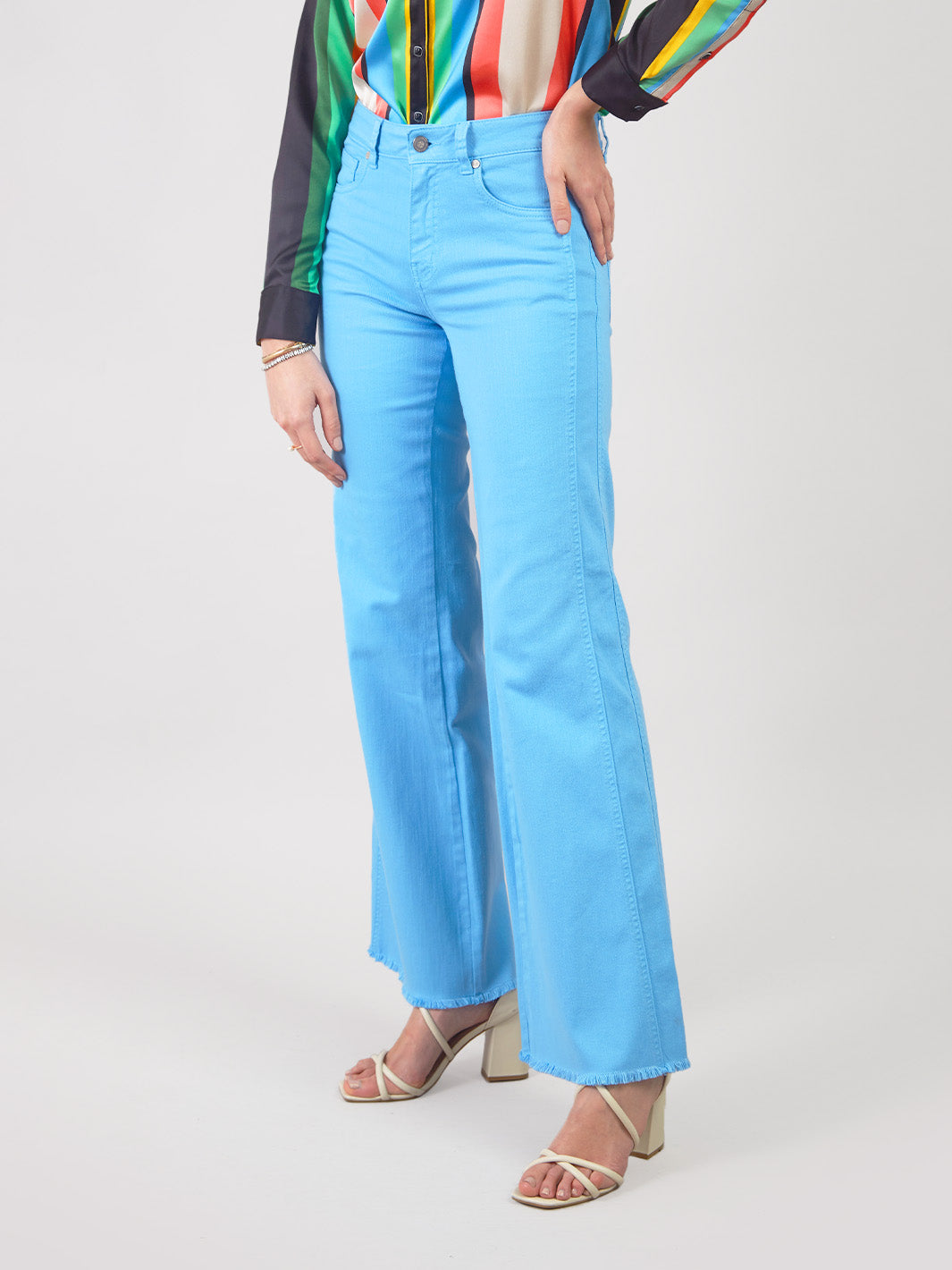 ERIKA - PALAZZO DENIM PANTS