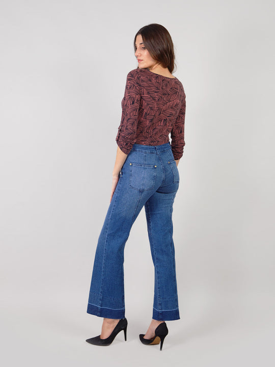 AMBAR - PANTALÓN DENIM CORTE RECTO