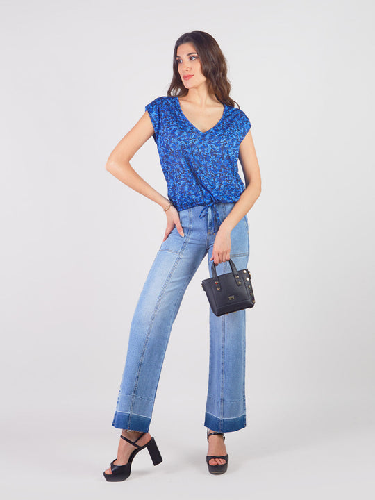 AMBAR - PANTALÓN DENIM CORTE RECTO