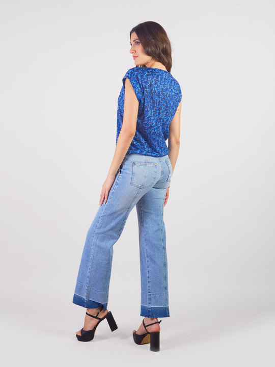 Straight Denim Trousers Amber