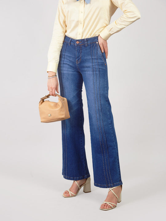 SELI - STRAIGHT FIT DENIM PANTS