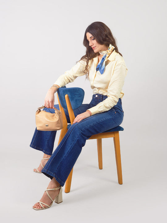 SELI - PANTALÓN DENIM CORTE RECTO