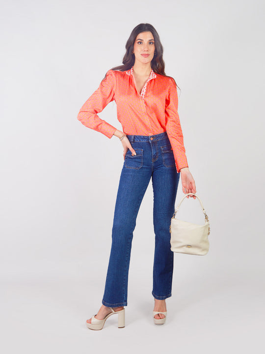 FÁTIMA - STRAIGHT FIT DENIM PANTS