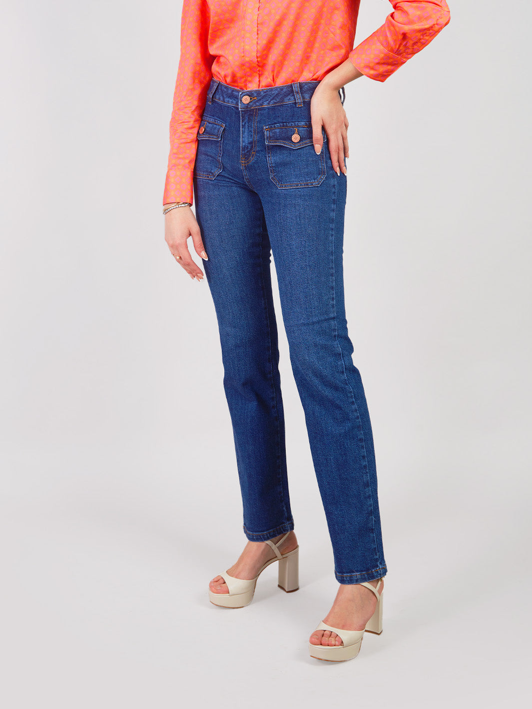 FÁTIMA - STRAIGHT FIT DENIM PANTS