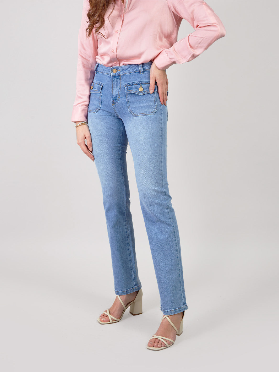 FÁTIMA - STRAIGHT FIT DENIM PANTS