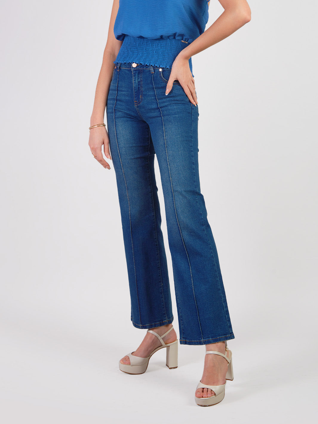 CARMELISSA - STRAIGHT FIT DENIM PANTS