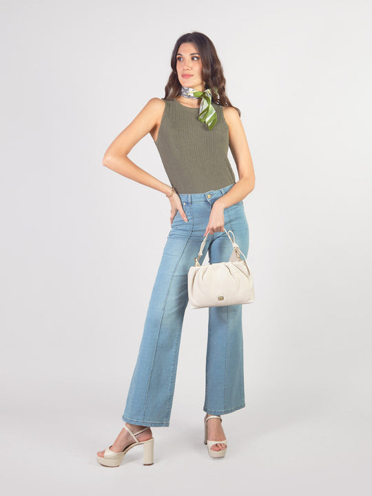 CARMELISSA - STRAIGHT FIT DENIM PANTS