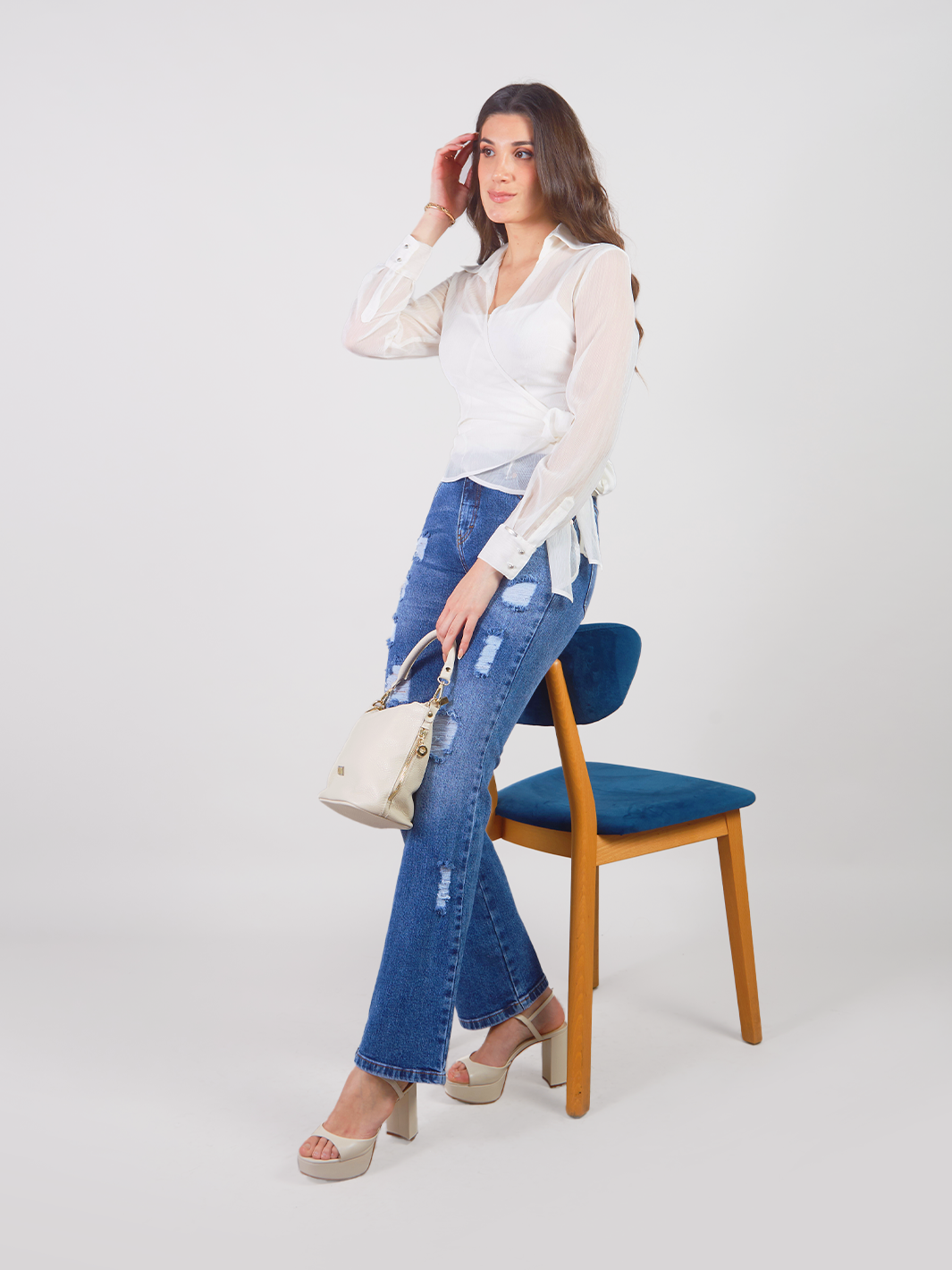 SANDRA - STRAIGHT FIT DENIM PANTS