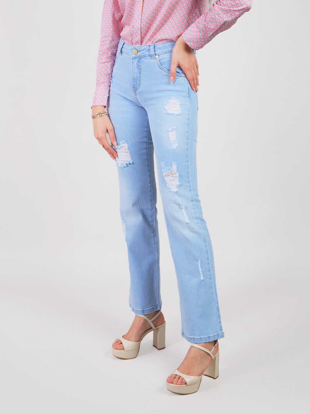 SANDRA - STRAIGHT FIT DENIM PANTS