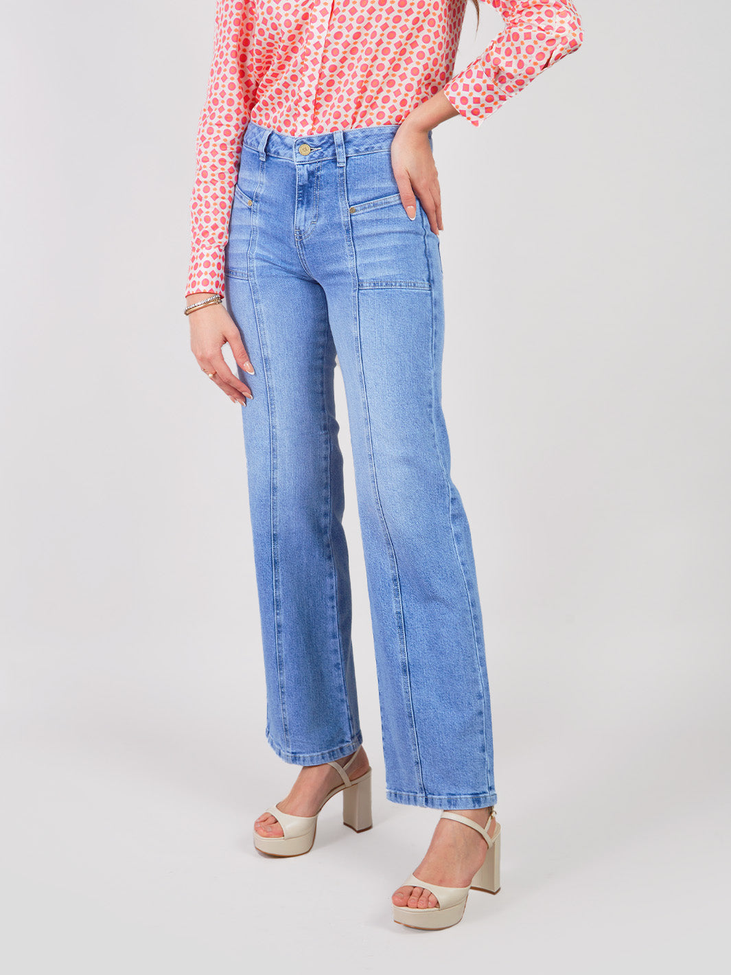 MANUELA - STRAIGHT FIT DENIM PANTS