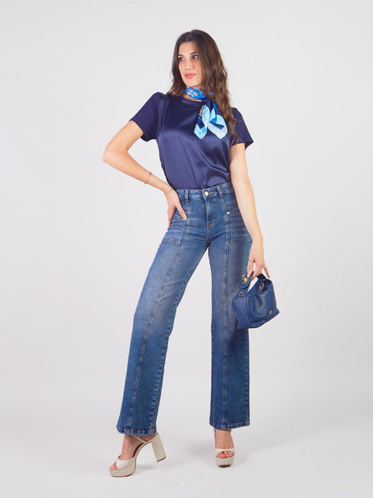 MANUELA - STRAIGHT FIT DENIM PANTS