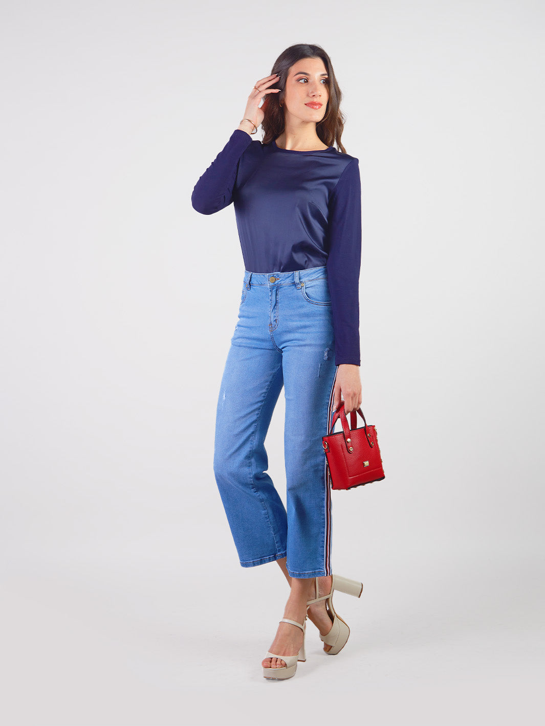 ANNETTA - PANTALÓN DENIM RECTO