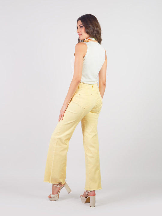 ESTELLA - PANTALÓN DENIM CORTE RECTO