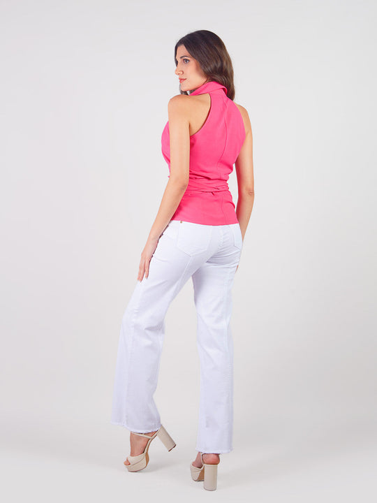 ESTELLA - PANTALÓN DENIM CORTE RECTO