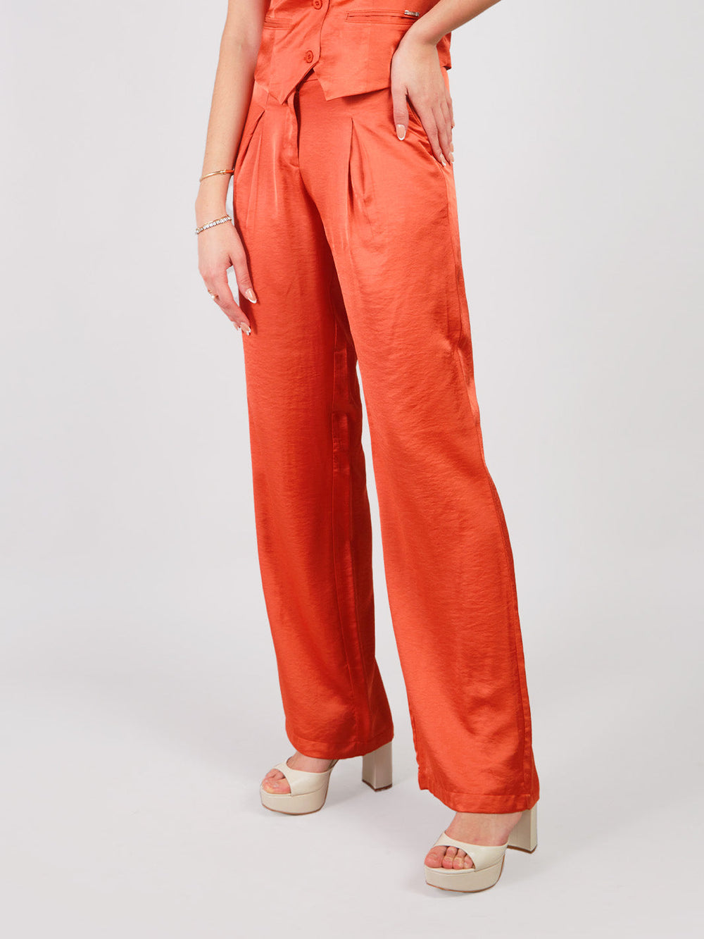 AITANA - SILKY STRAIGHT PANTS