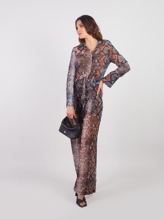 ROSINA - SNAKE PRINT PALAZZO PANTS