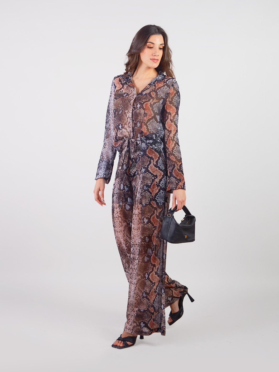 ROSINA - SNAKE PRINT PALAZZO PANTS