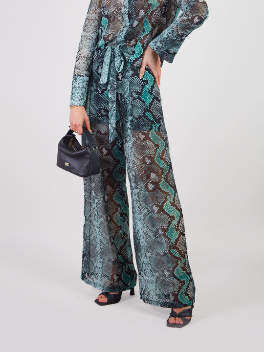 ROSINA - SNAKE PRINT PALAZZO PANTS