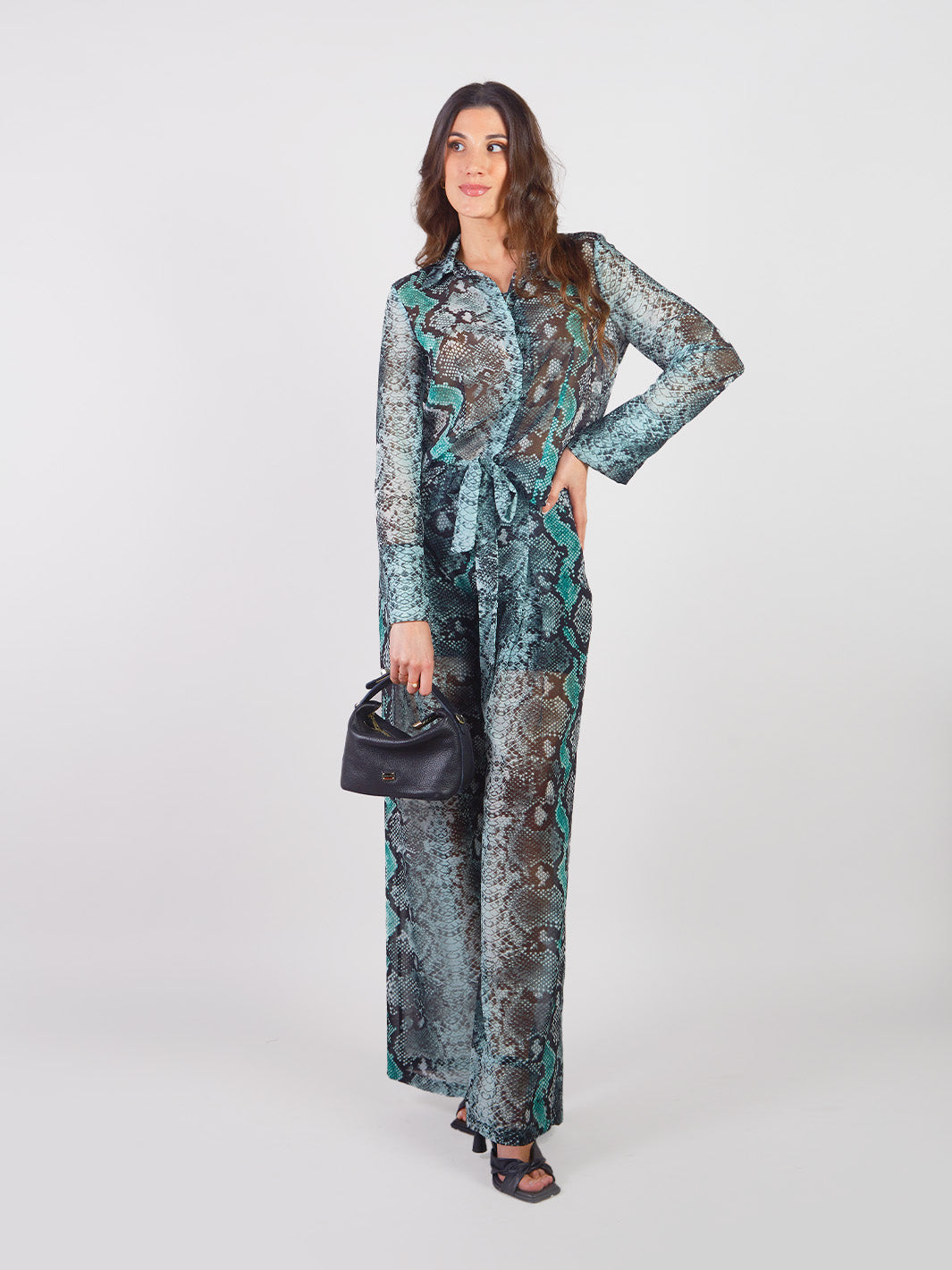 ROSINA - SNAKE PRINT PALAZZO PANTS