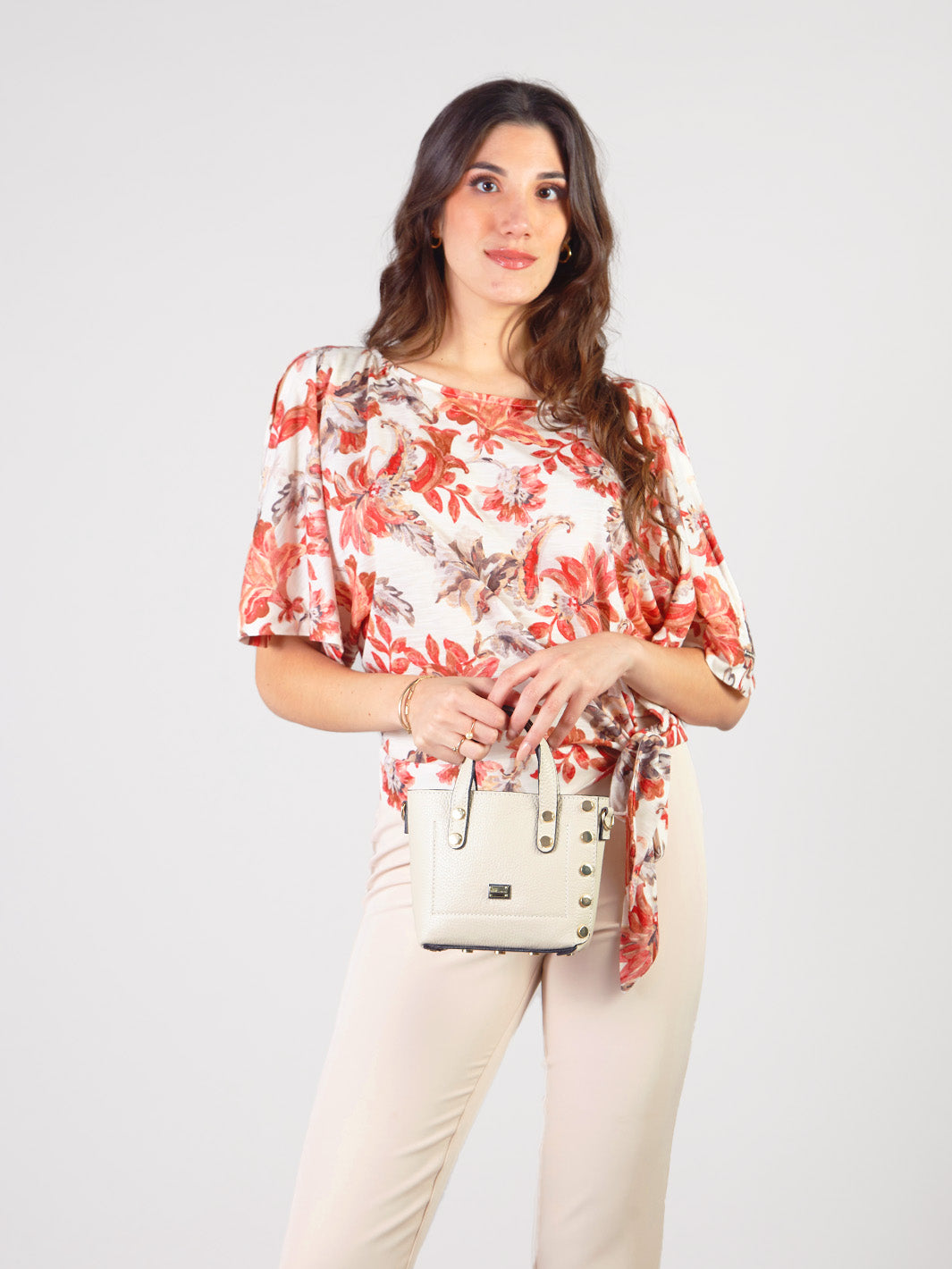 ESTELA - POLO MANGA CORTA CON ESTAMPADO FLORAL