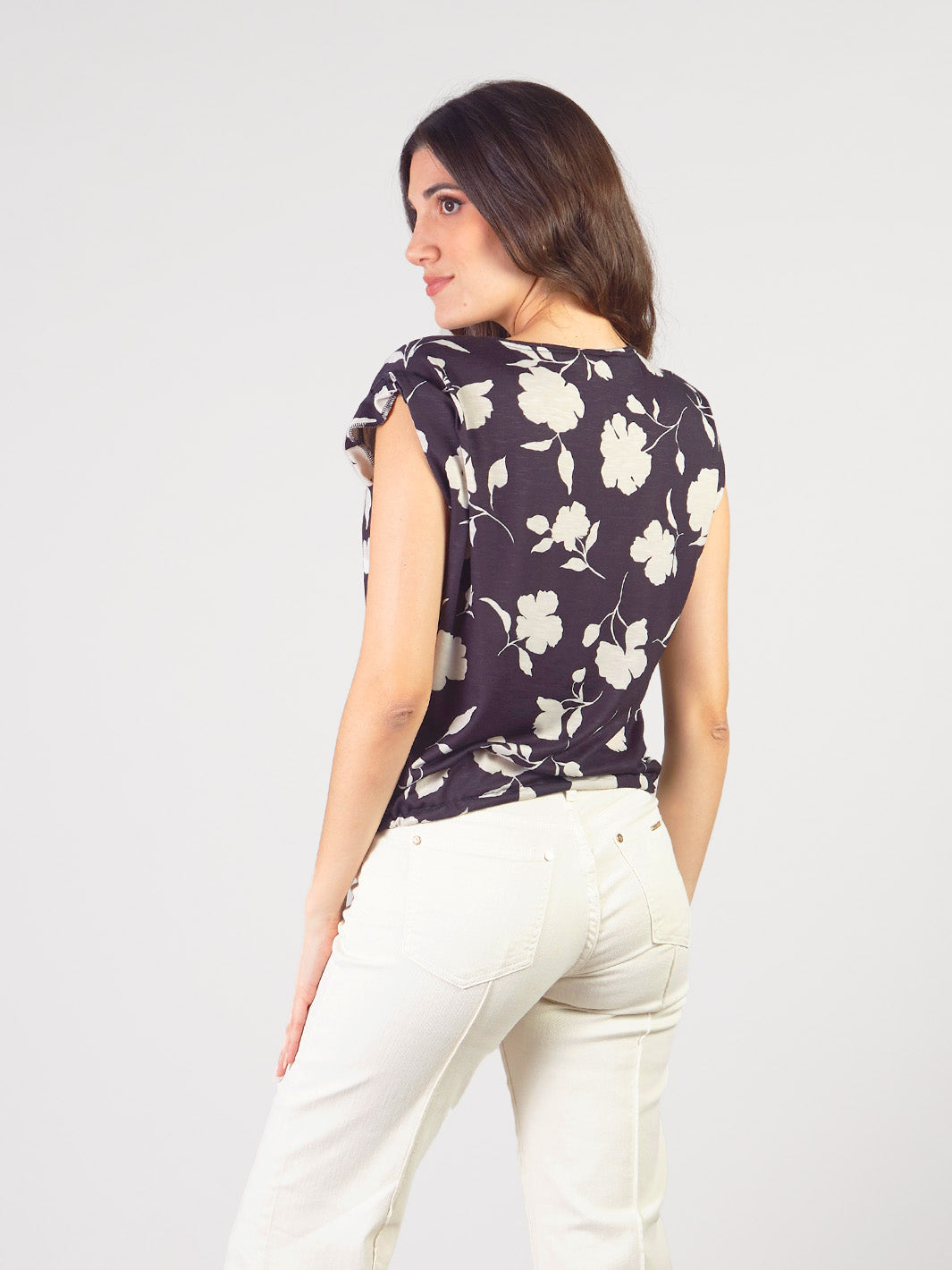 MARIOLA - POLO MANGA CORTA CON ESTAMPADO FLORAL