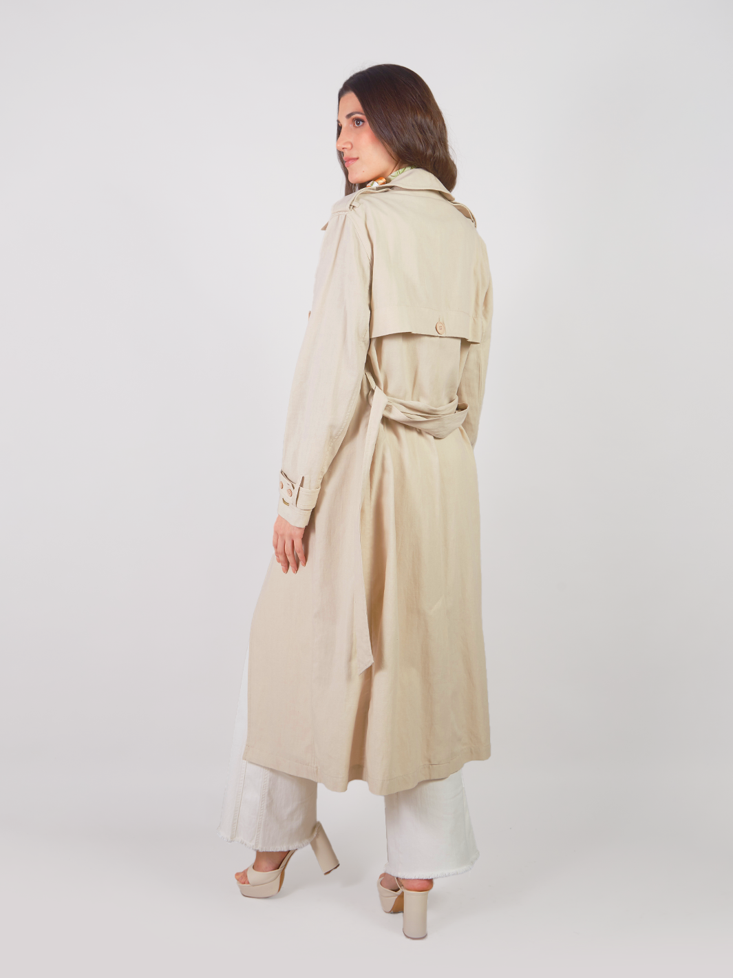 Trench Coat Clásico Largo Yareli