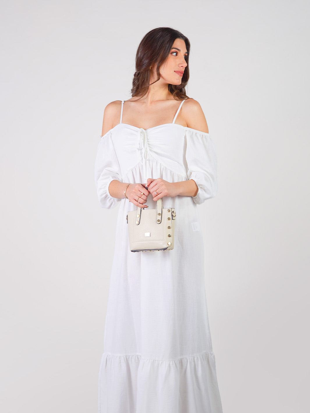 LILIOSA - VESTIDO LARGO OFF SHOULDER