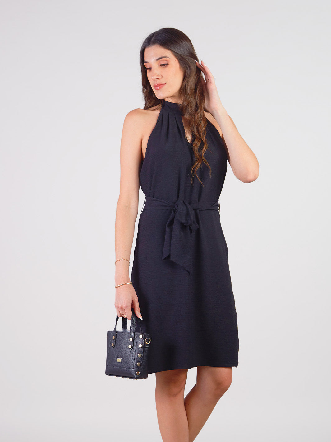 DAFNE - SHORT SLEEVELESS DRESS