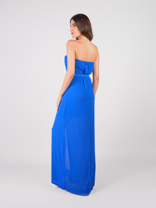 MARINELLA - VESTIDO MAXI STRAPLESS