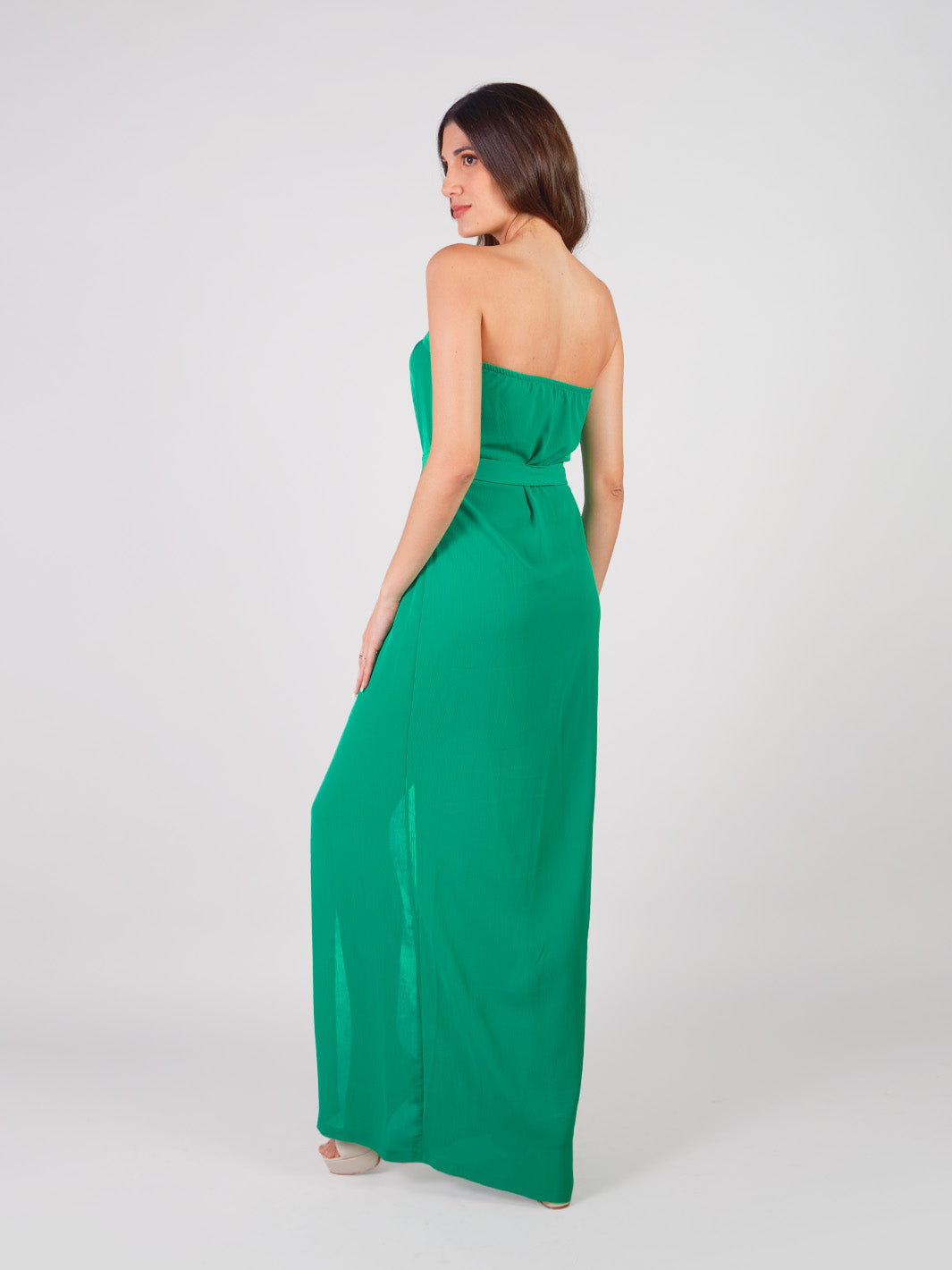 MARINELLA - VESTIDO MAXI STRAPLESS