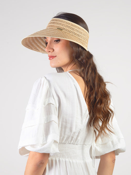 MELIORA - WOVEN VISOR WITH BRAIDED DESIGN