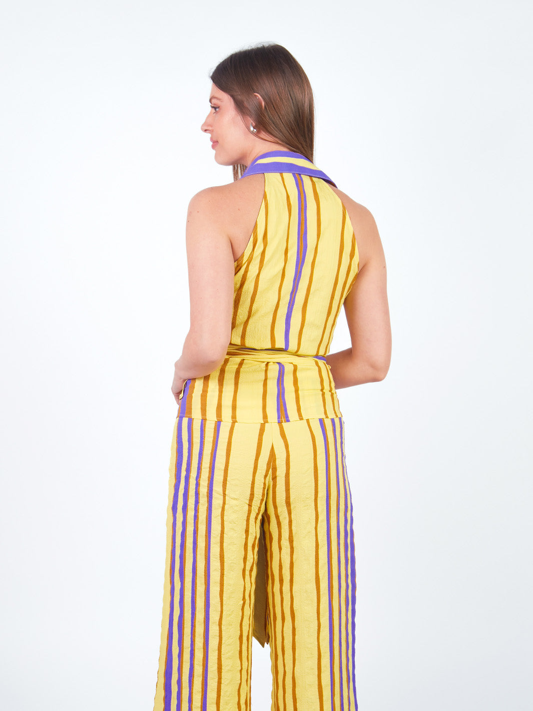 ELLEN - BLUSA SIN MANGAS CON ESTAMPADO A RAYAS