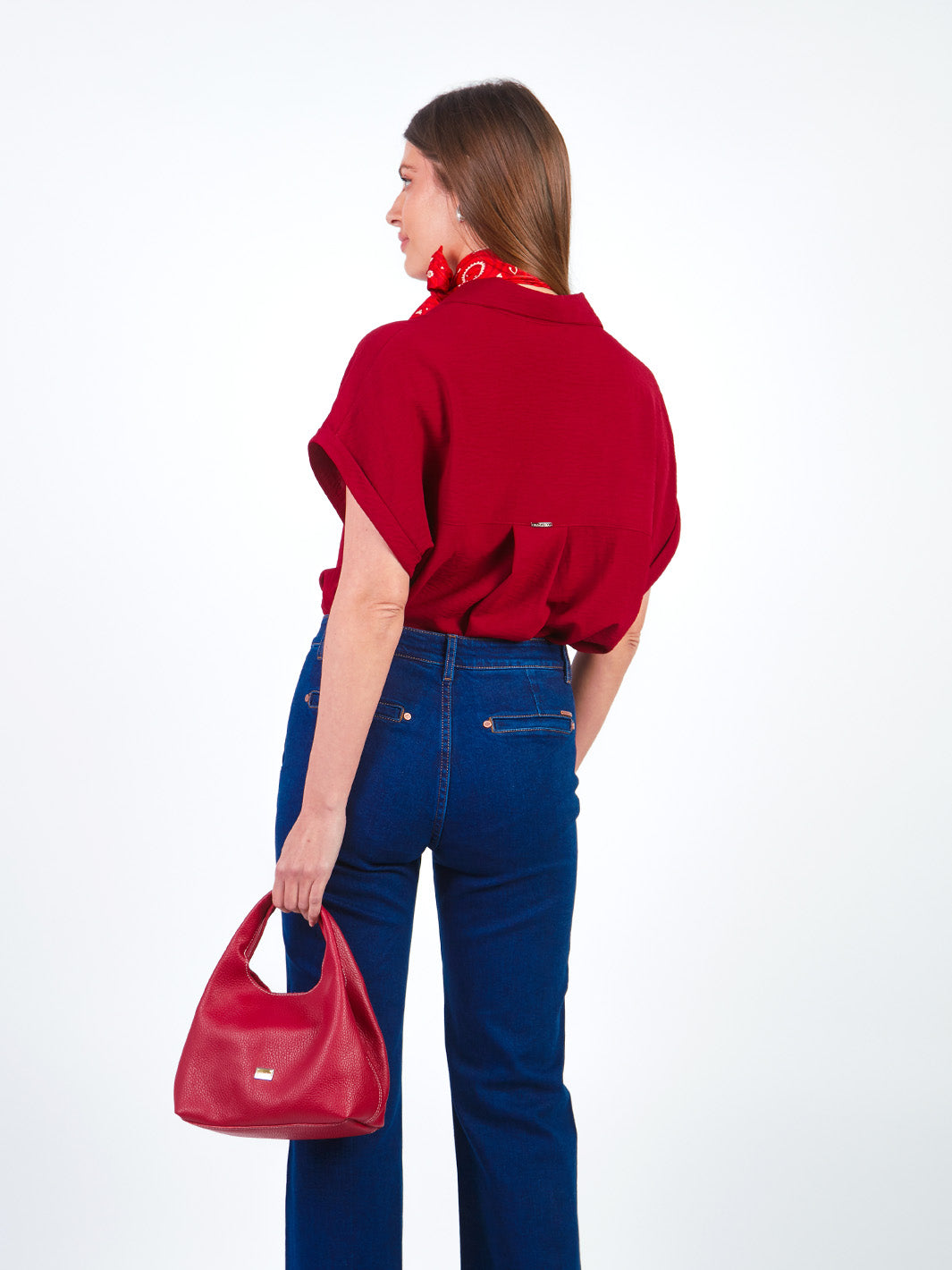 LEAH - BLUSA MANGA CORTA ESTILO KIMONO