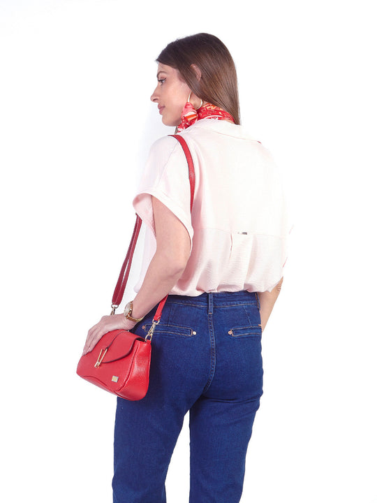 LEAH - BLUSA MANGA CORTA ESTILO KIMONO