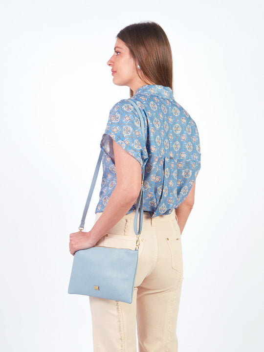TINA - BLUSA MANGA CORTA CON CUELLO CAMISERO