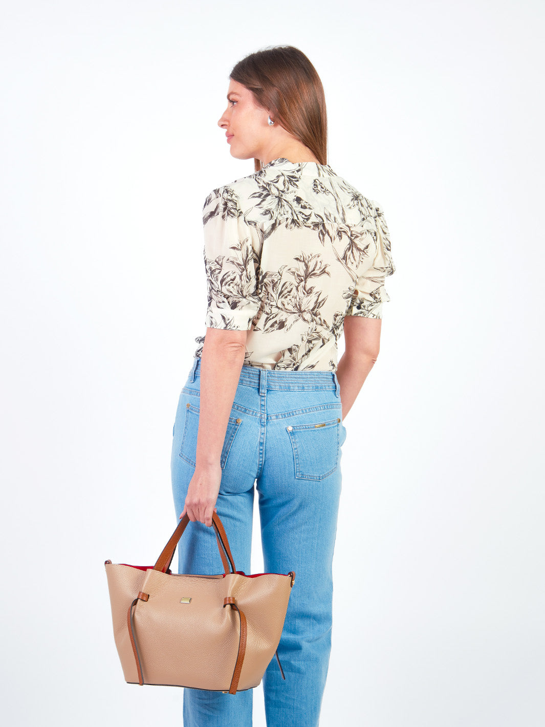 ADELA - BLUSA MANGA AL CODO CON ESTAMPADO FLORAL